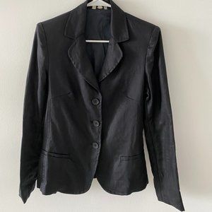 Black linen jacket